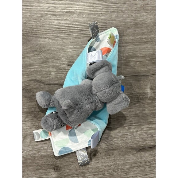 Mary Meyer Taggies Elephant Baby Blanket Lovey CUDDLEBUD Easy Grab Plush Toy New - Picture 3 of 5